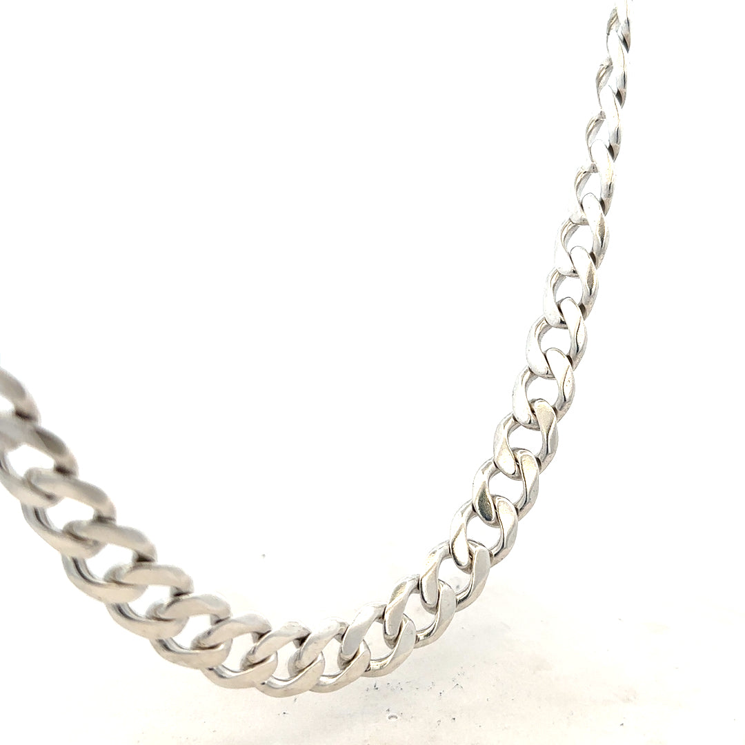 Silver curb chain 115.4g (sh26222b)