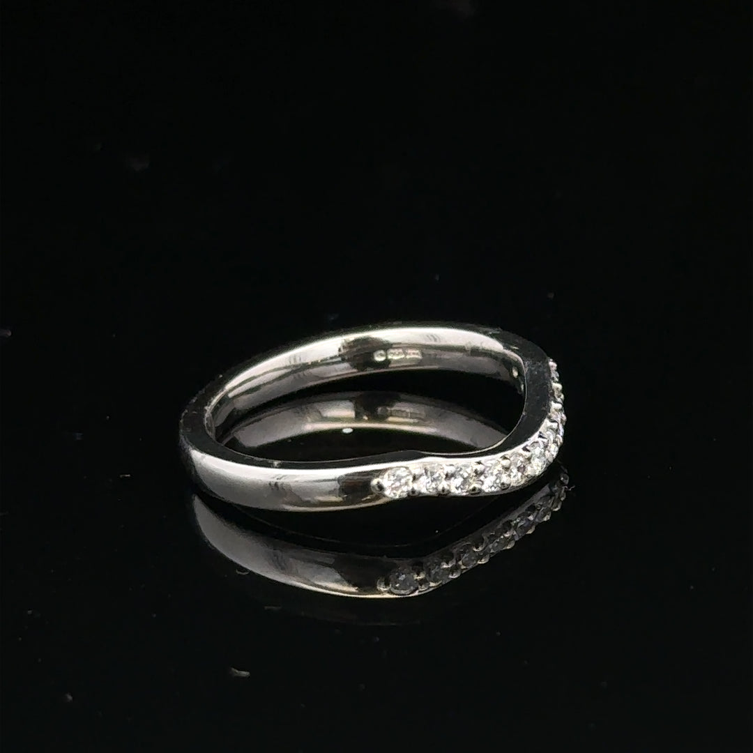 Platinum diamond ring size J (sh24872l)