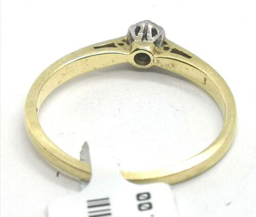 9ct yellow gold Diamond solitaire Ring