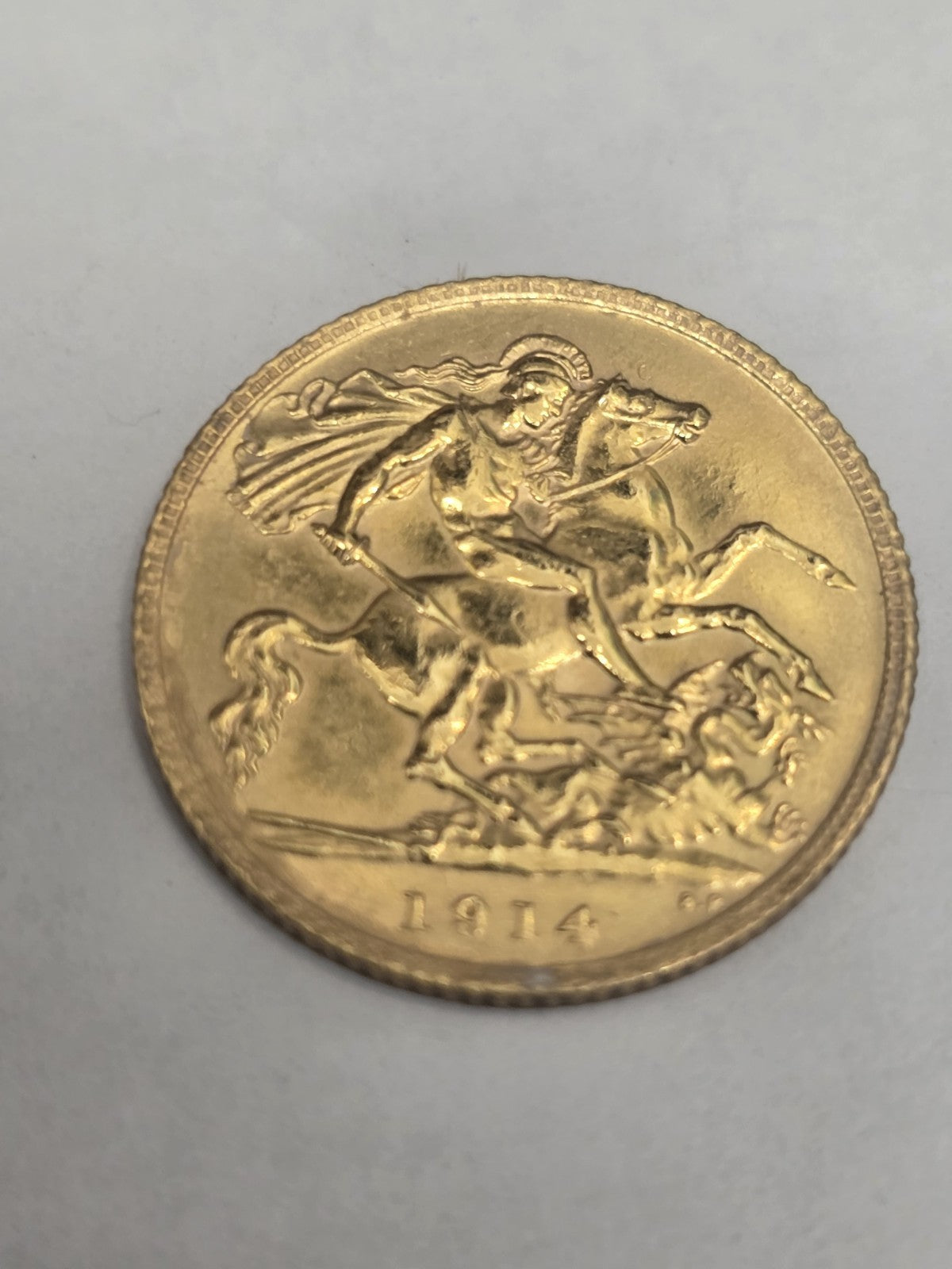 1914 Half Soveriegn Coin, Weight 4g (Sh26693b)