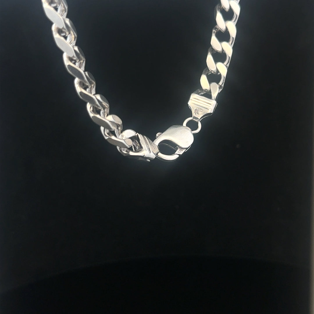 925 silver curb bracelet 32.6g 23cm sh24719b