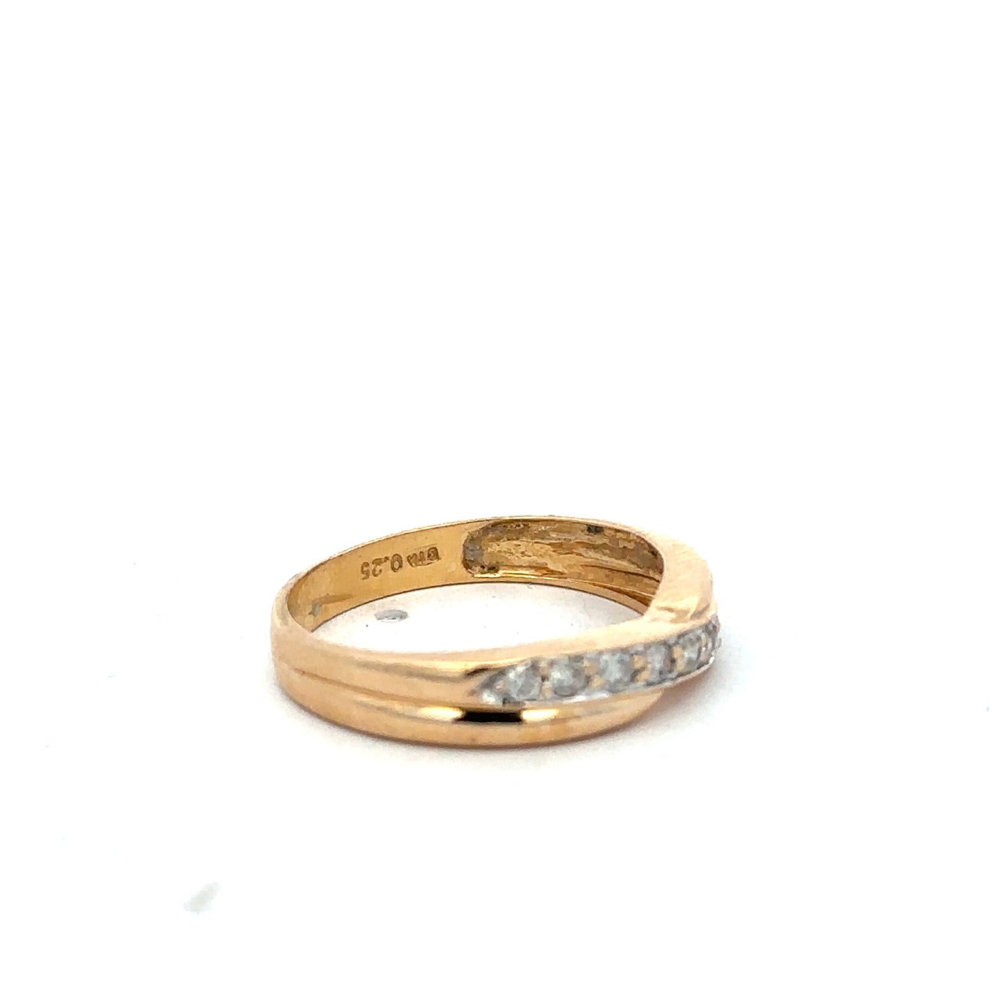 18ct yellow gold diamond ring size N (Sh23370l)