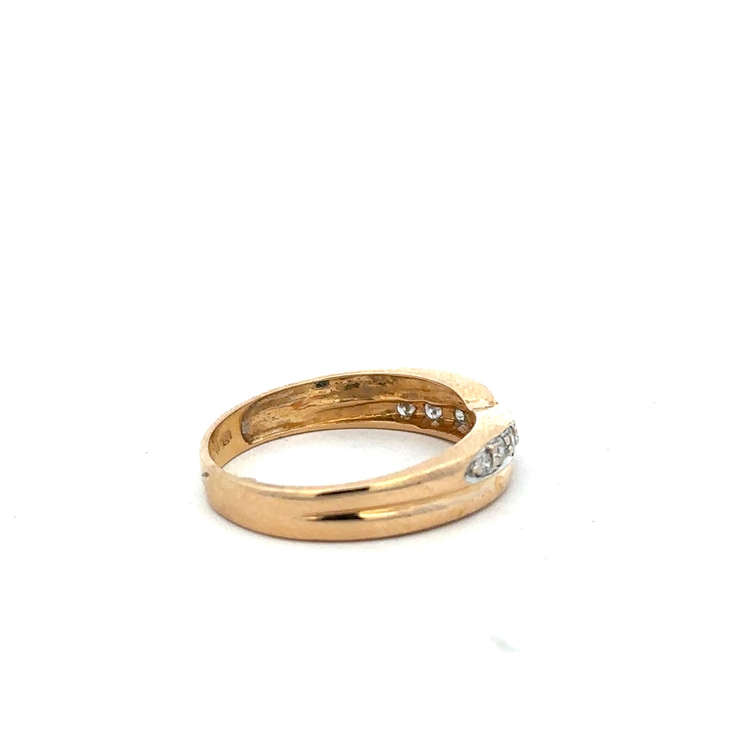 18ct yellow gold diamond ring size N (Sh23370l)