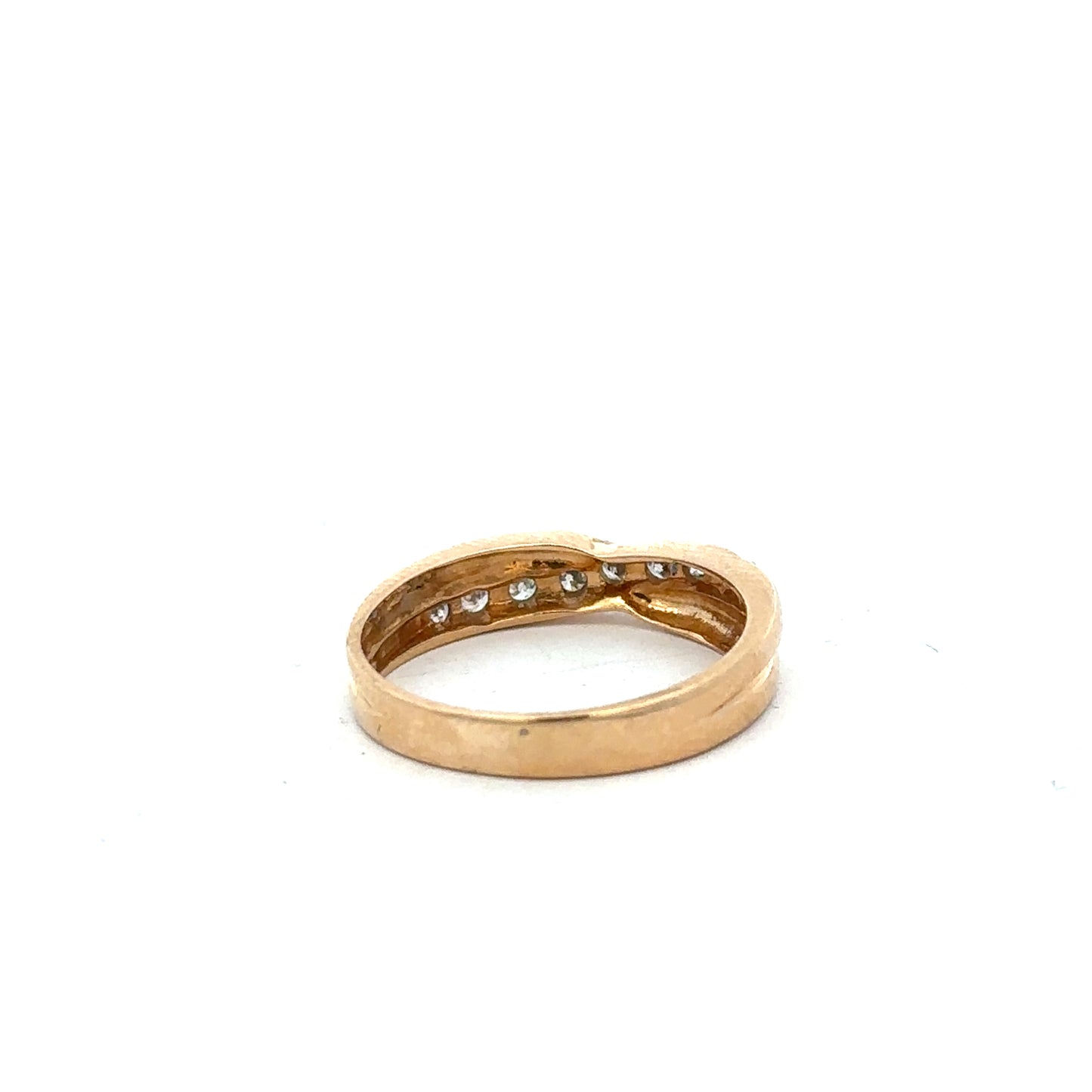 18ct yellow gold diamond ring size N (Sh23370l)