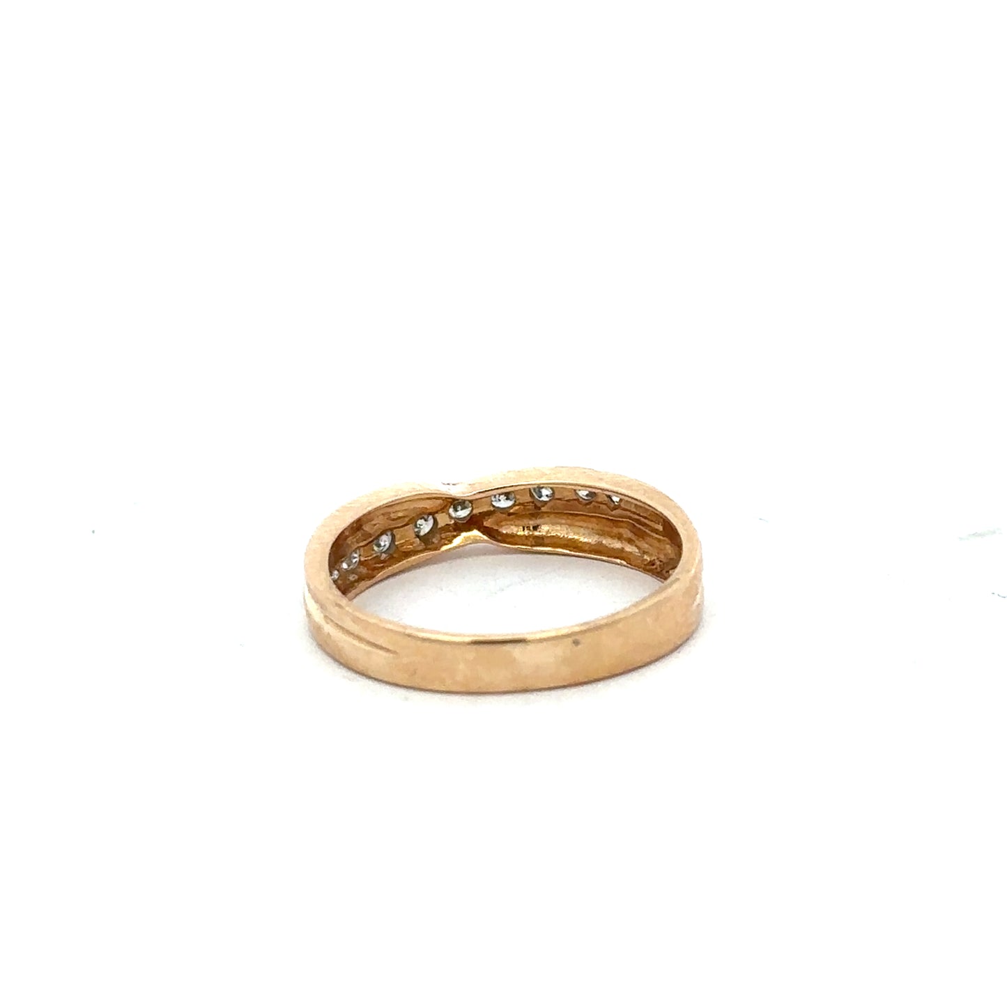 18ct yellow gold diamond ring size N (Sh23370l)