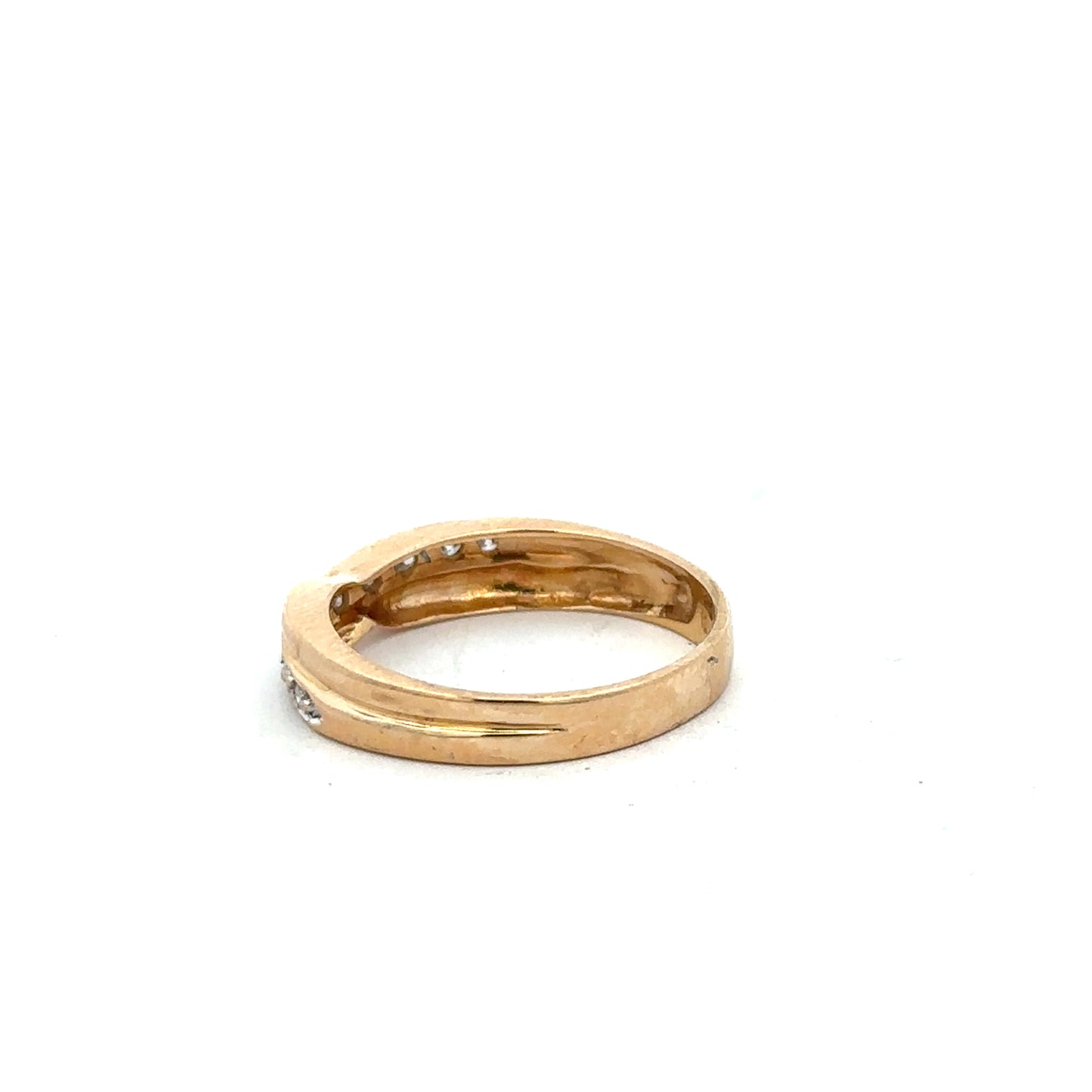 18ct yellow gold diamond ring size N (Sh23370l)