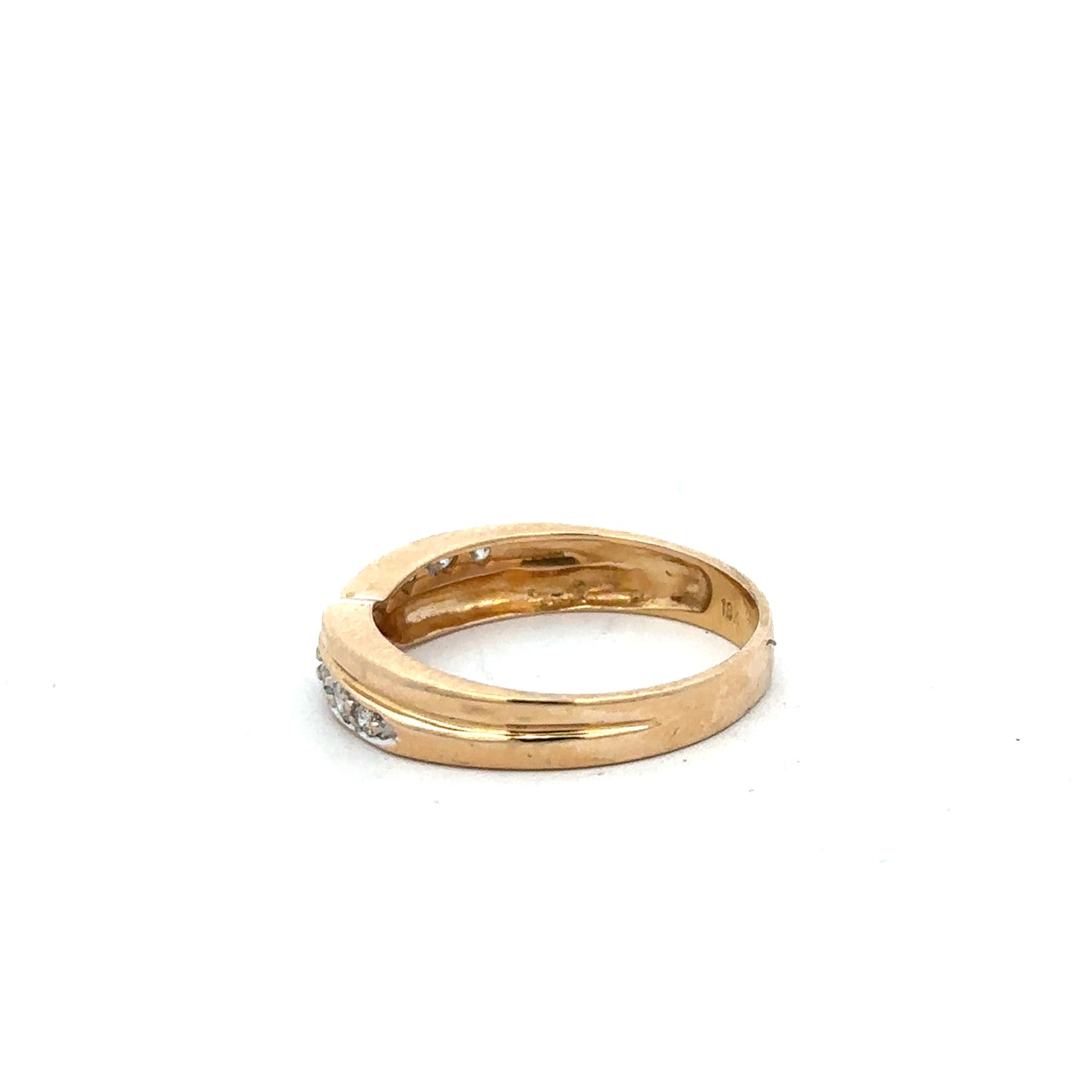 18ct yellow gold diamond ring size N (Sh23370l)