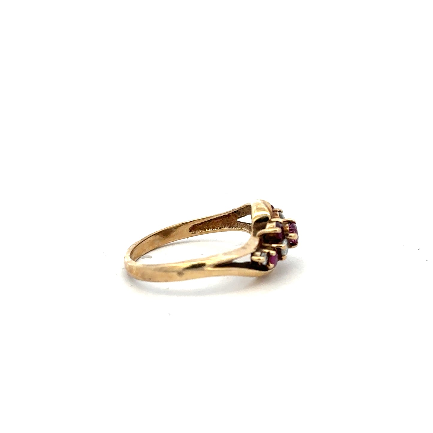 9ctd yellow gold diamond ring size M1/2 (SH23572l)