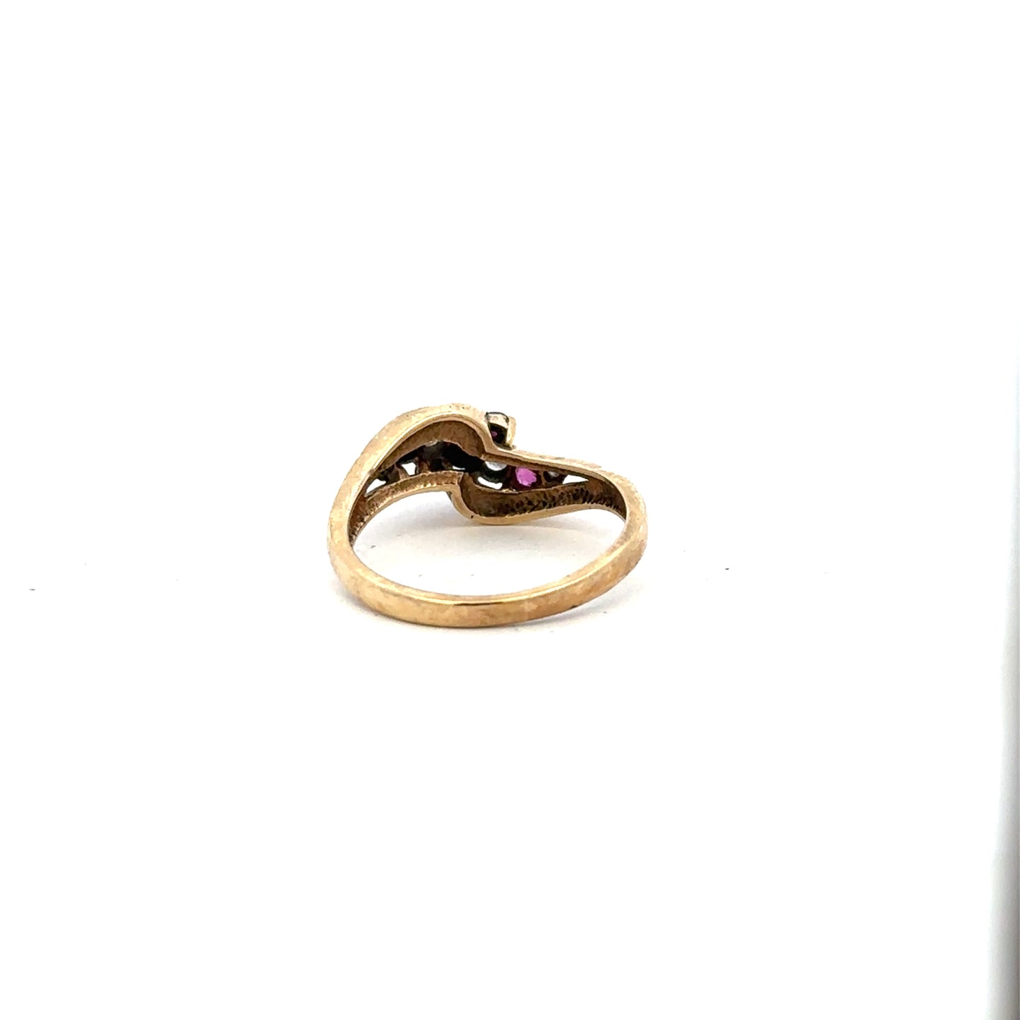 9ctd yellow gold diamond ring size M1/2 (SH23572l)