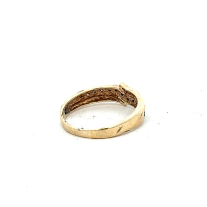9ct yellow gold diamond ring size L1/2 (sh23832l)