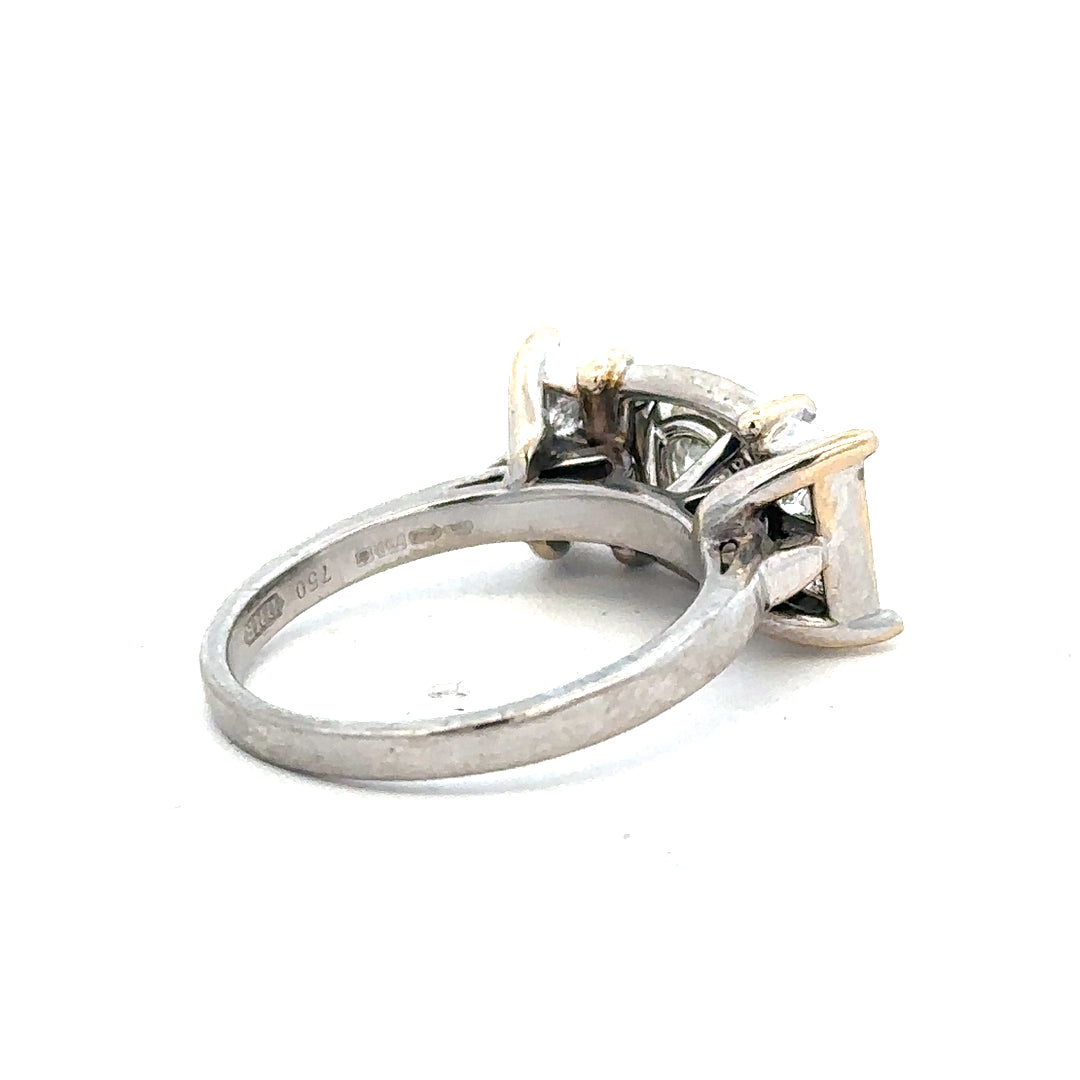 18ct white gold, 1.35 carat diamond ring (bb1315l)