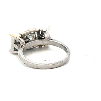 18ct white gold, 1.35 carat diamond ring (bb1315l)