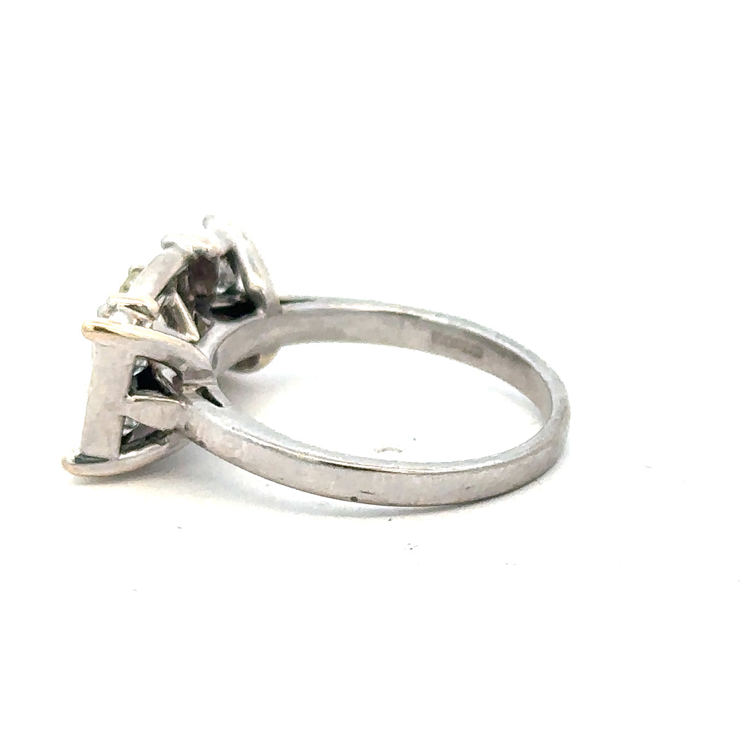 18ct white gold, 1.35 carat diamond ring (bb1315l)