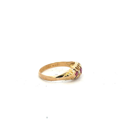 18ct yellow gold diamond ring size O1/2 (sh24559l)