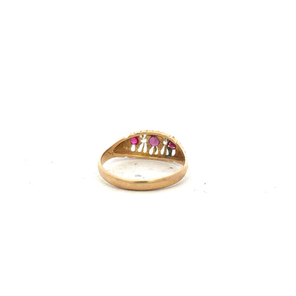 18ct yellow gold diamond ring size O1/2 (sh24559l)