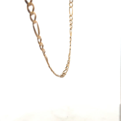 9ct yellow gold figaro chain 25.9g (sh25875b)