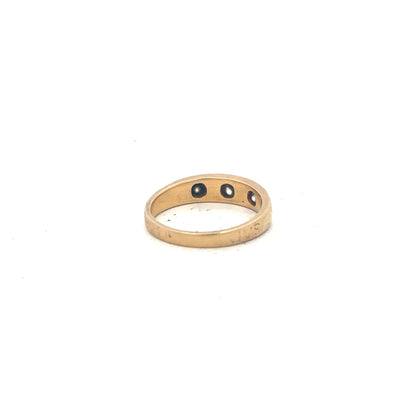 18ct yellow gold diamond ring size K1/2 (sh23955l)
