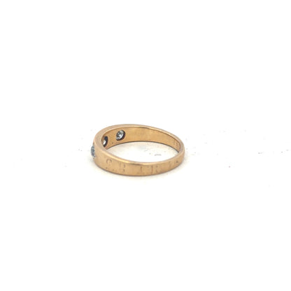 18ct yellow gold diamond ring size K1/2 (sh23955l)