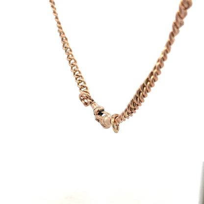 9ct yellow gold albert chain 45.6g (sh25992b)