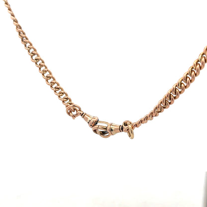 9ct yellow gold albert chain 45.6g (sh25992b)