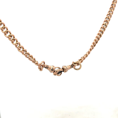 9ct yellow gold albert chain 45.6g (sh25992b)