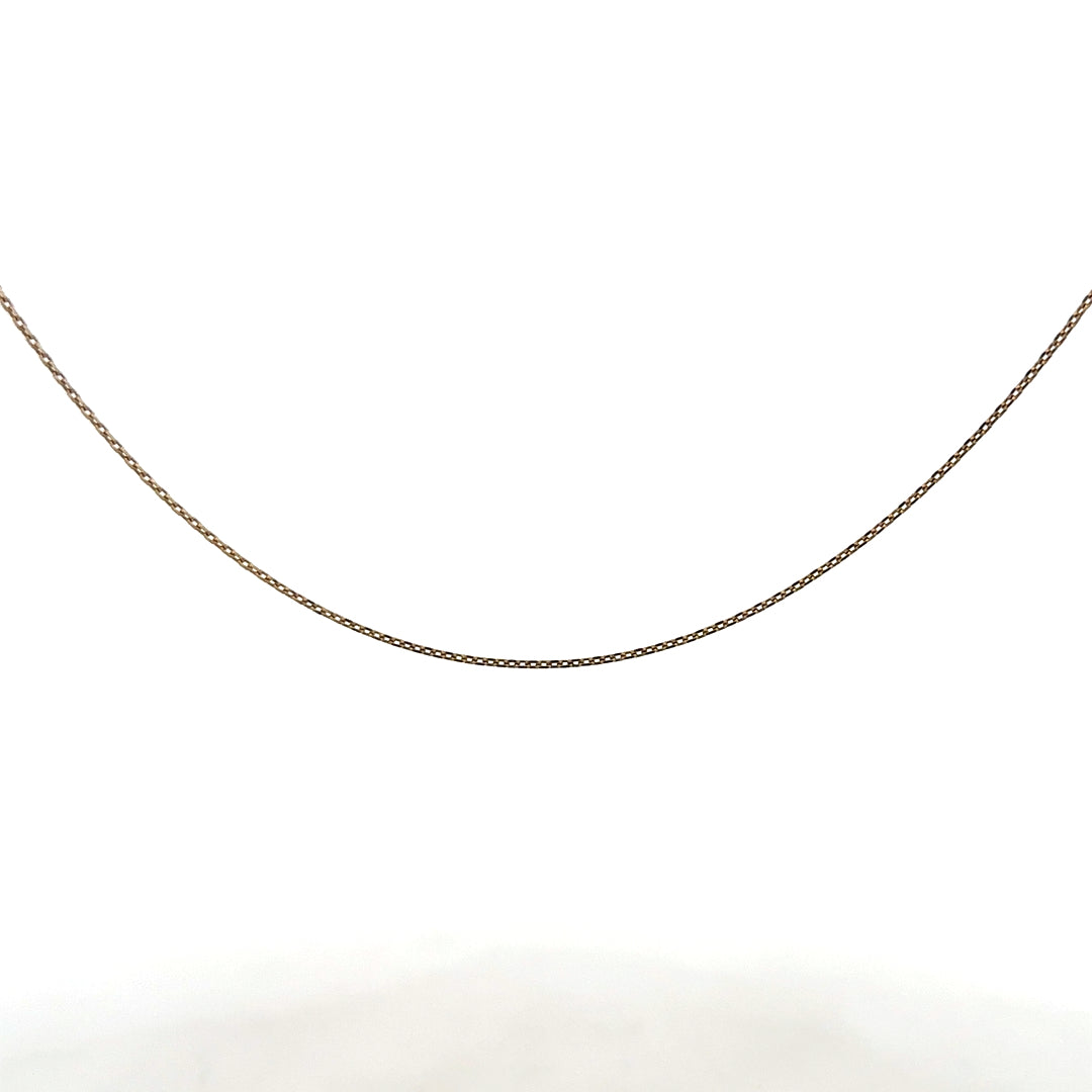 9ct yellow gold chain 1.3g (sh23678l)