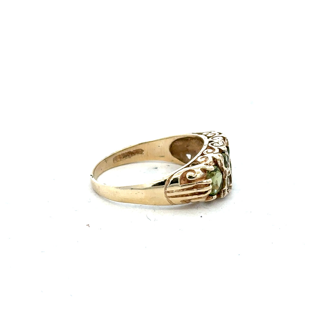 9ct yellow gold ring size P1/2 (sh24809l)