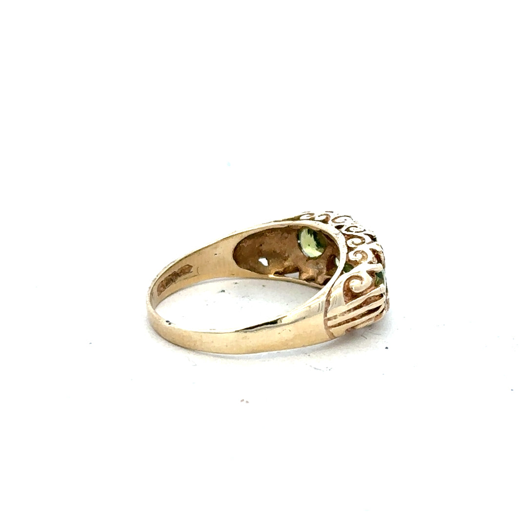 9ct yellow gold ring size P1/2 (sh24809l)