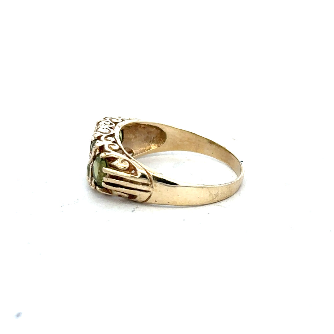 9ct yellow gold ring size P1/2 (sh24809l)