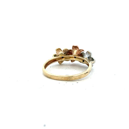 14ct yellow gold diamond ring size L (sh24824l)