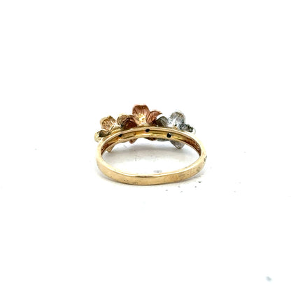 14ct yellow gold diamond ring size L (sh24824l)
