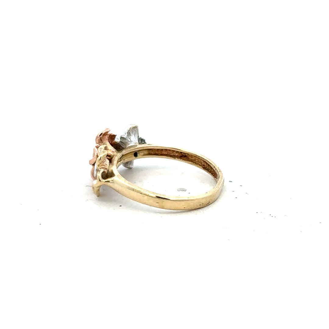 14ct yellow gold diamond ring size L (sh24824l)