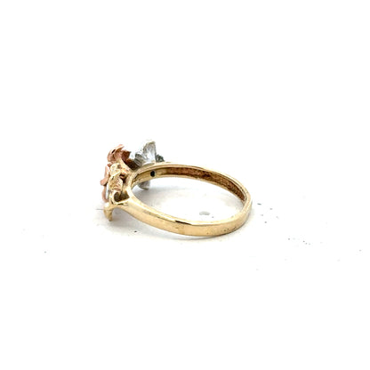 14ct yellow gold diamond ring size L (sh24824l)