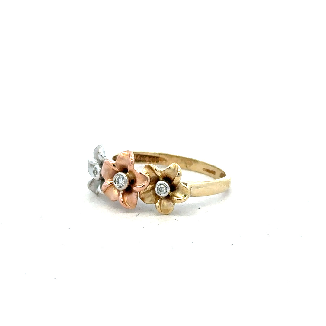 14ct yellow gold diamond ring size L (sh24824l)