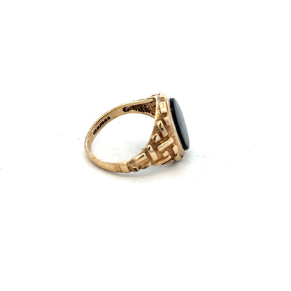 9ct yellow gold ring size W (sh26158b)