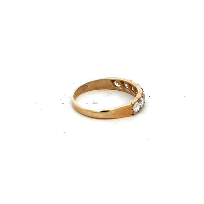 9ct yellow gold ring size N (sh26182b)