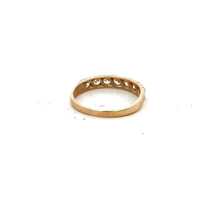 9ct yellow gold ring size N (sh26182b)