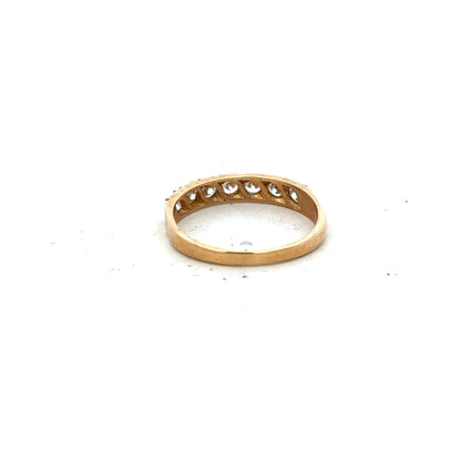 9ct yellow gold ring size N (sh26182b)