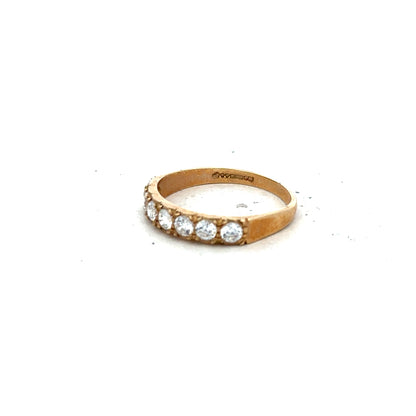 9ct yellow gold ring size N (sh26182b)