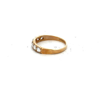 9ct yellow gold ring size N (sh26182b)