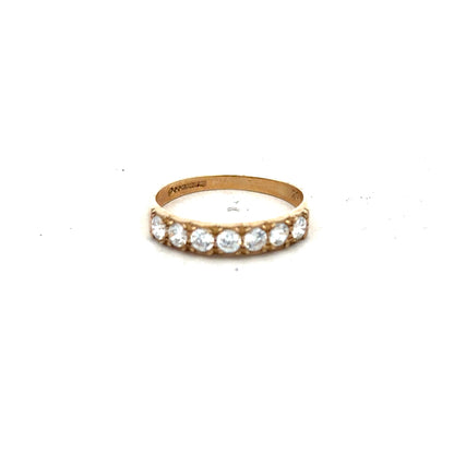9ct yellow gold ring size N (sh26182b)