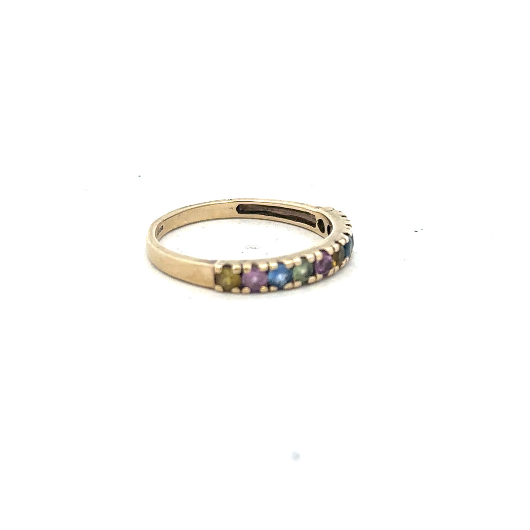 9ct yellow gold ring size O (sh26197b)