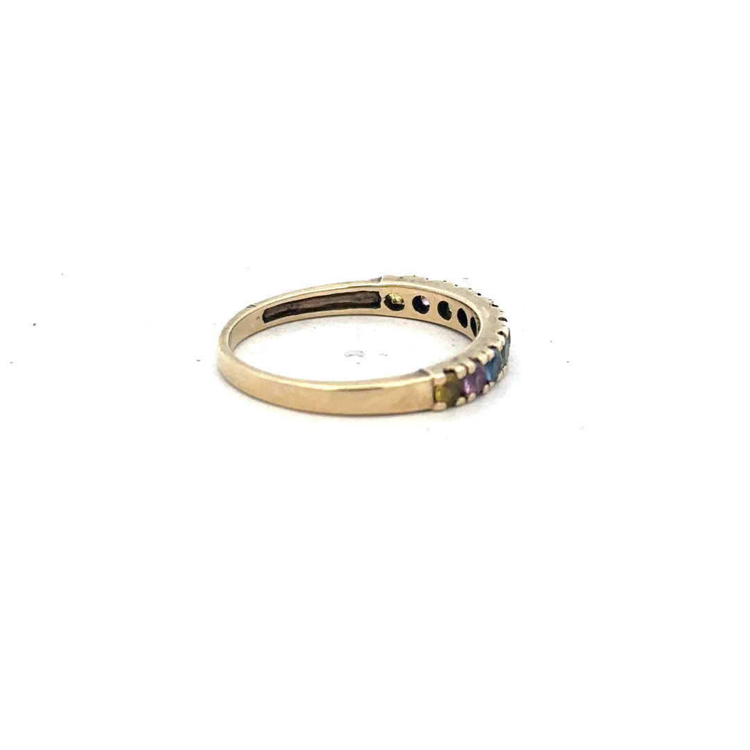 9ct yellow gold ring size O (sh26197b)