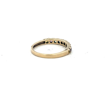 9ct yellow gold ring size O (sh26197b)