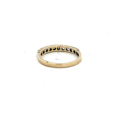9ct yellow gold ring size O (sh26197b)