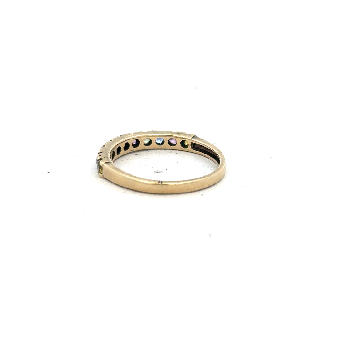 9ct yellow gold ring size O (sh26197b)