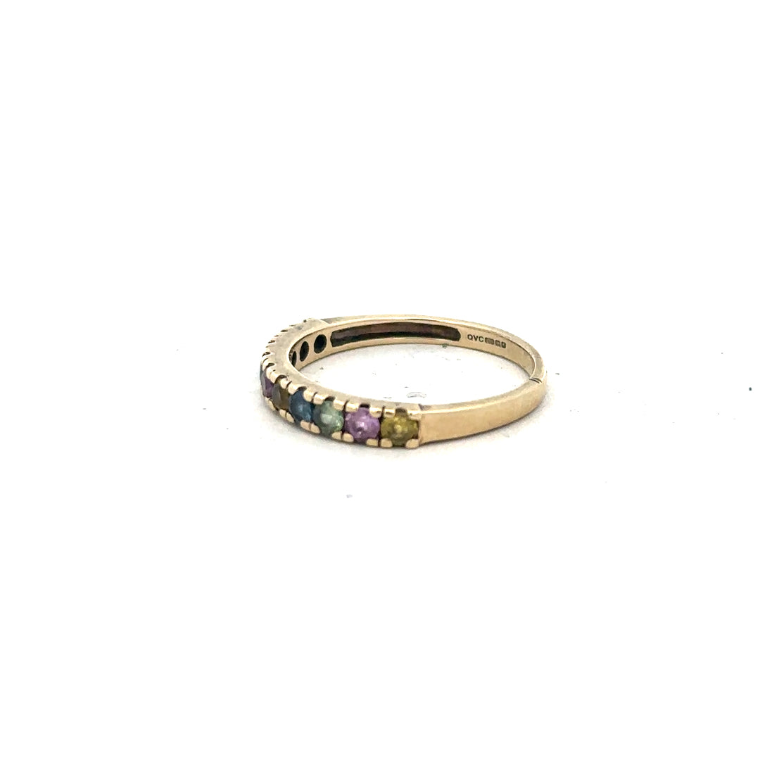 9ct yellow gold ring size O (sh26197b)