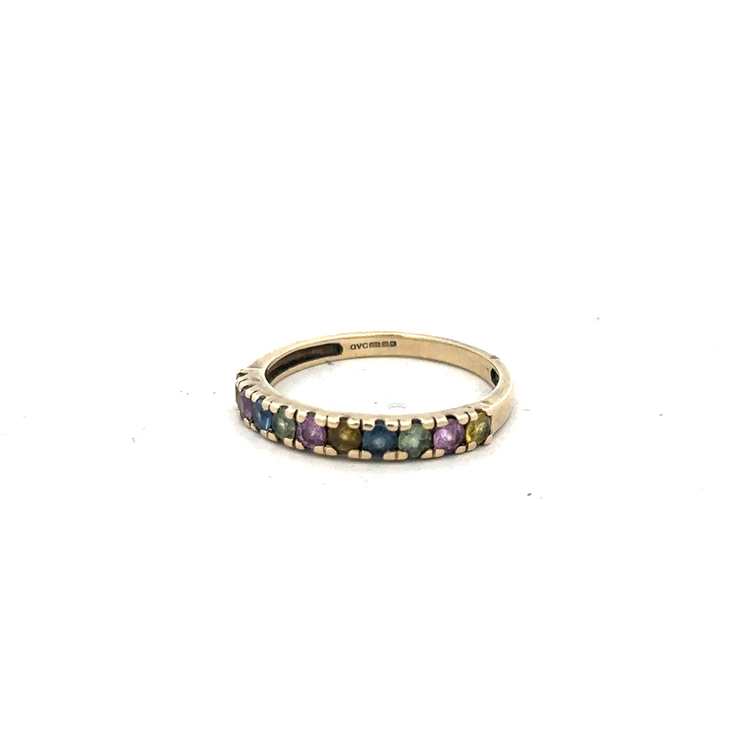 9ct yellow gold ring size O (sh26197b)