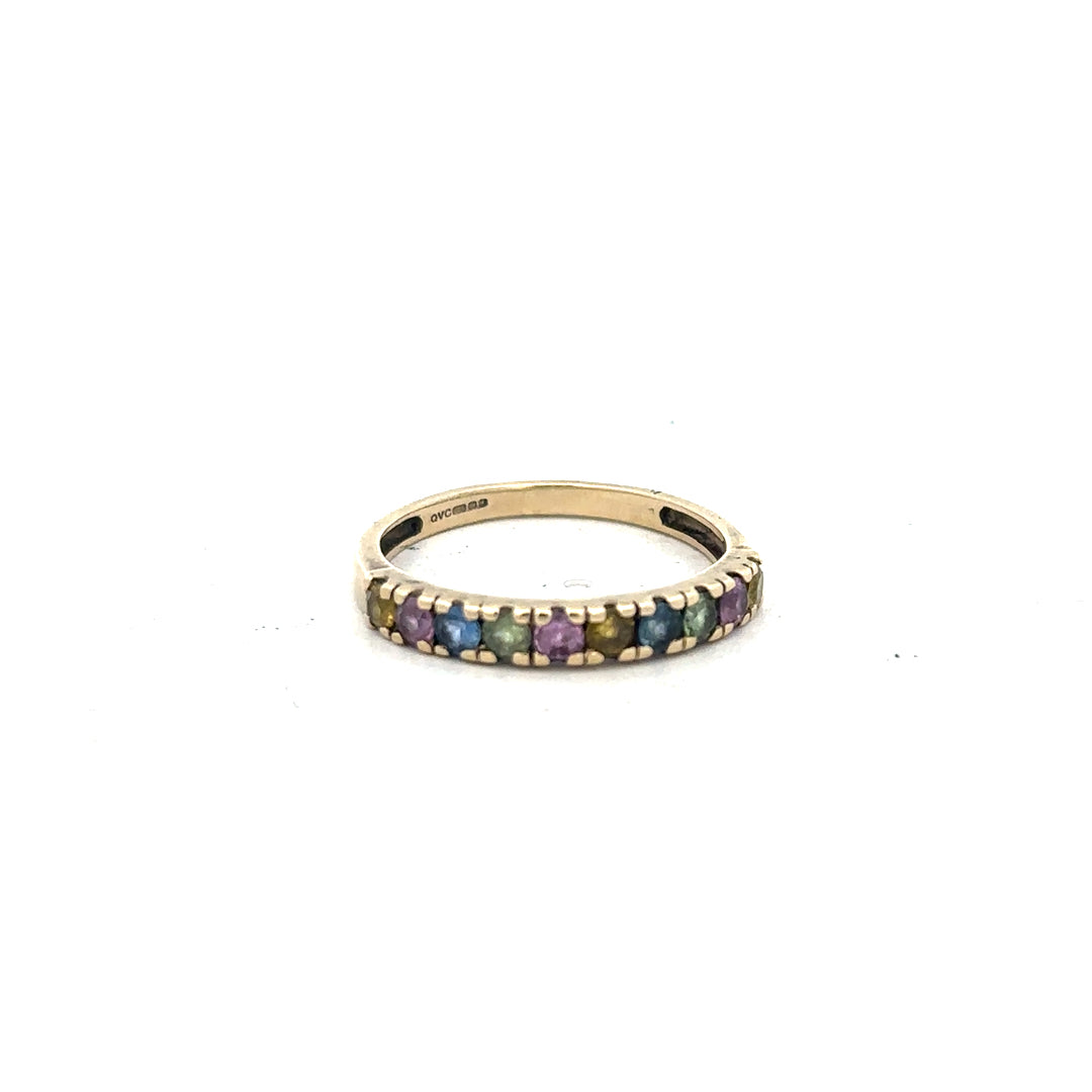 9ct yellow gold ring size O (sh26197b)
