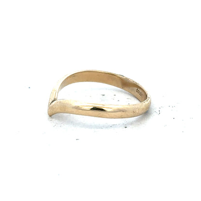 9ct yellow gold ring size M (sh26278b)